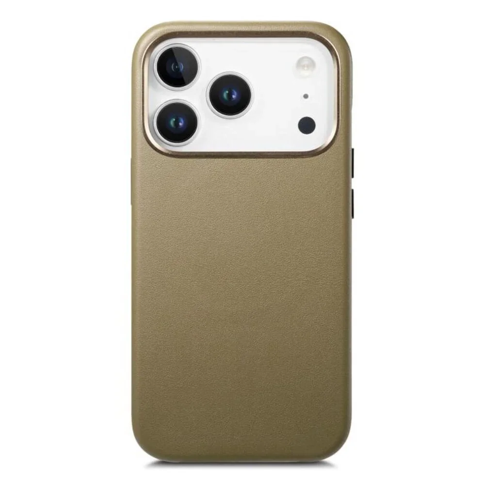 For iPhone 17 Pro Max Electroplated Metal Button MagSafe Phone Case(Green)